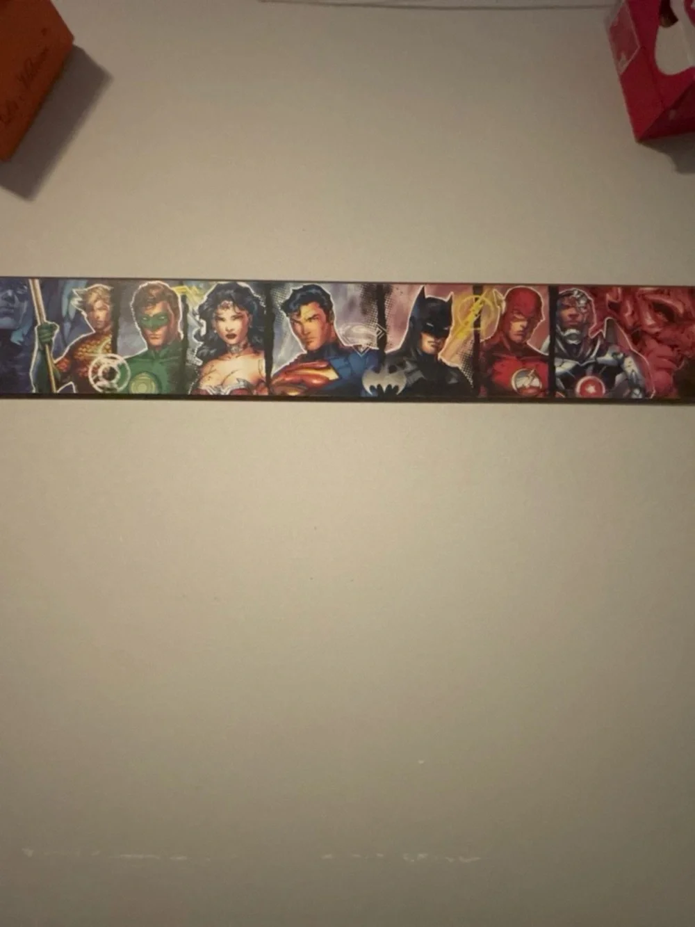 DC Comics Justice League Banner - Blue, Red, Green, Yellow, Black